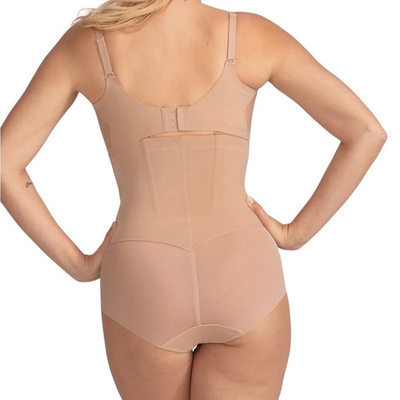 Honeylove SuperPower High Waisted Brief Sz L Rose Tan Shapewear Strong Support - Picture 6 of 7